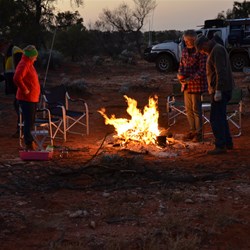 Nothing beats a good fire as the sun rises