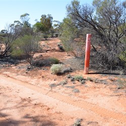 Border marker as we head back into South Australia