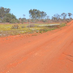 The main Aboriginal Road heading towards Tjuntjuntjarra 