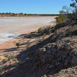 The track north led to this great location, overlooking Serpentine Lakes
