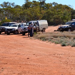 My group ready to tackle the next section on the trip