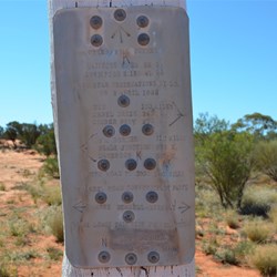 Len's Replica Plaque at Voakes Hill Corner