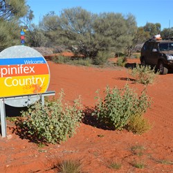About to leave the Spinifex Aboriginal Land before we cross back into South Australia
