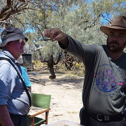 one of the yabbies, later to be a contestant in the racing and then part of someone's meal