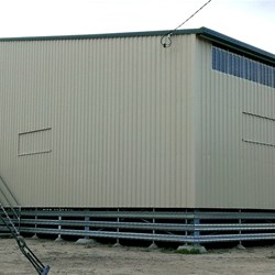 the new and very flash woolshed