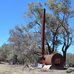 steam bioler at old Dunlop farm