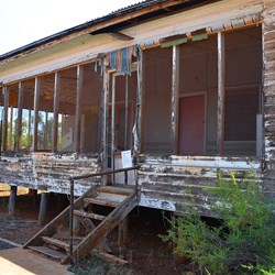 New Chum homestead, long since abandoned and left with food, furniture, medicines and vehicles