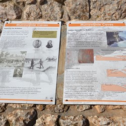 Information sign at Murrawijinie Caves