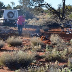 Our Camp near the 300 Mile Marker