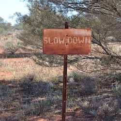 Old Sign from Emu was a very busy place