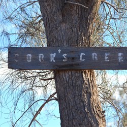 The old sign on the Black Oak