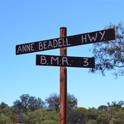The junction of BMR 3 and the Anne Beadell Highway