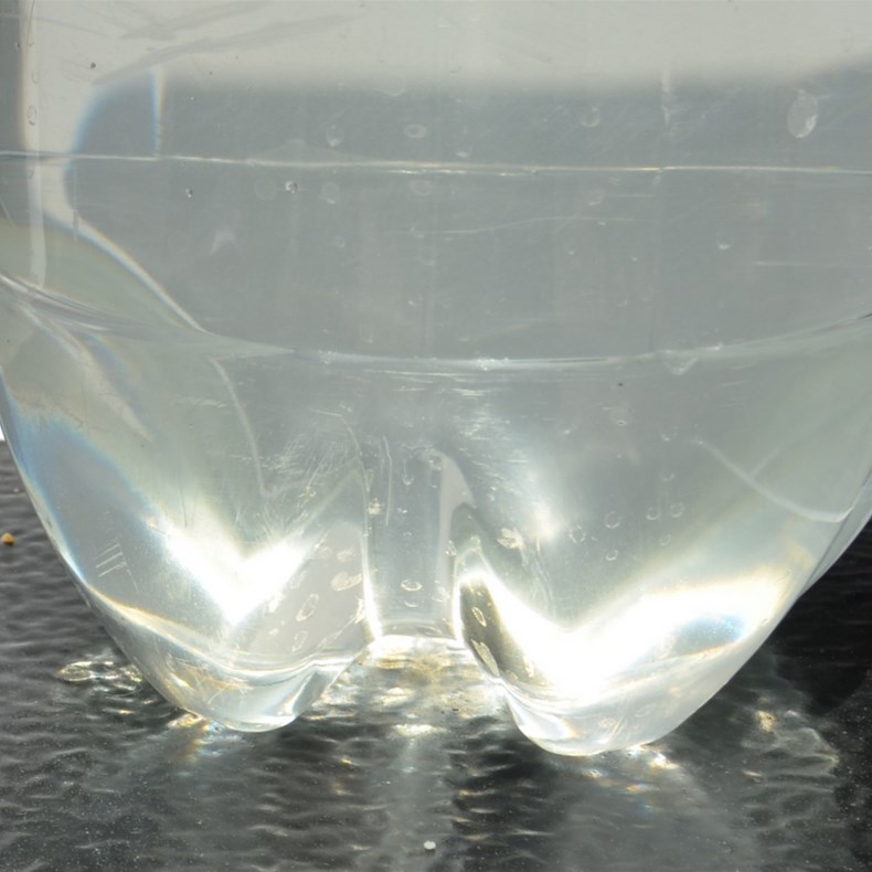 Crystal Clear water after 6 hours of settling with Epsom Salts