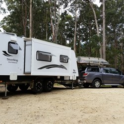 Sterling with tinny on top of BT 50