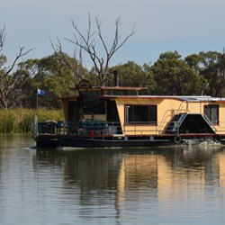 The houseboat had the River all to himself.