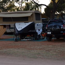 Time to leave camp and get that nice shiny Prado dusty.