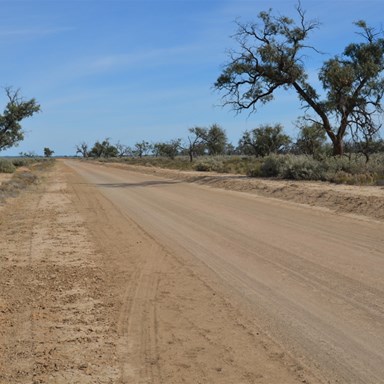 Changing road conditions on the Old Mail Road