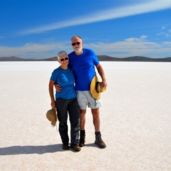 John and I on Lake Gairdner