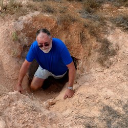 John at the wombat holes