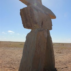 Statue Celabrating the Stuart Highway