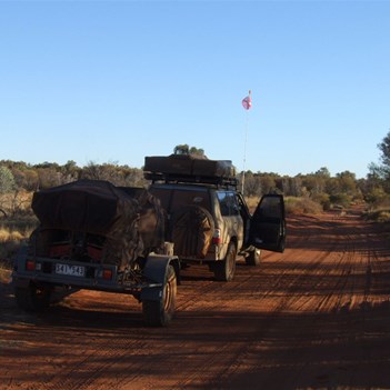 On the track late in the day