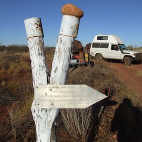 The sign to Sir Frederick Range