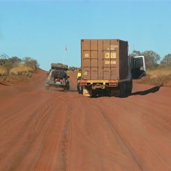 The stuck truck - GCR east of Docker