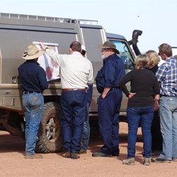 Checking the route at Kingoonya