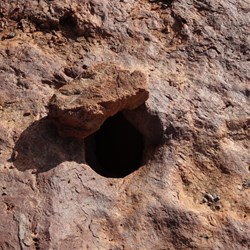 Gnamma hole and rock cover
