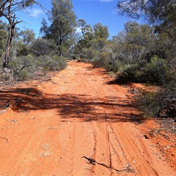The last section of track opened out into a graded road