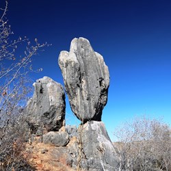 The aptly-named Balancing Rock