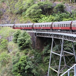Crossing one of the many bridges