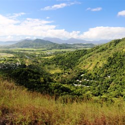 A view of Cairns from the train