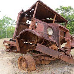 A 1944 GMC Blitz Truck at Old Laura Station