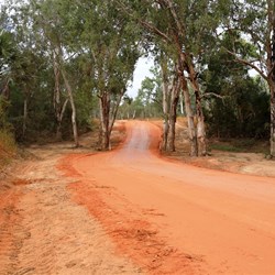 A dry creek just out of Old Laura