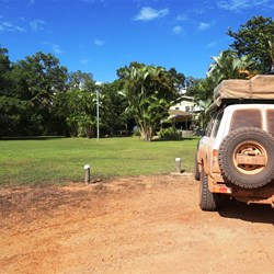 Coffee break at Moreton Telegraph Station