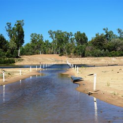 The concrete causeway has only been there since November 2014
