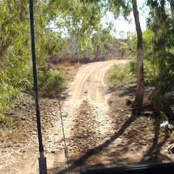 A creek crossing on the shortcut from Borroloola to Batten Creek