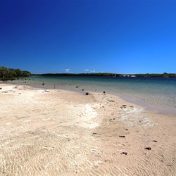 Looking towards the mouth of the creek