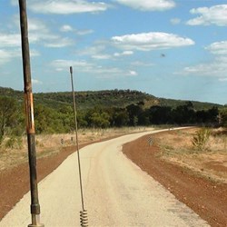 At last back on the tarmac heading into Mataranka on the Stuart Highway