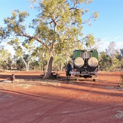 Camp ground at Jervoice Station on the Plenty