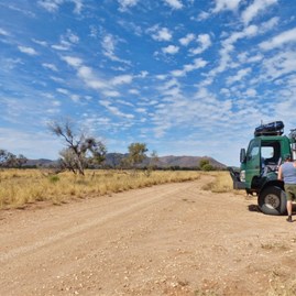  Hart Ranges in background at airstrip