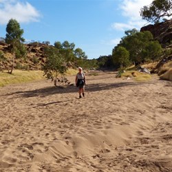 Our secret campsite north of Alice