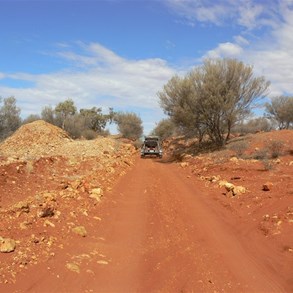 Following the rail line through old cuts