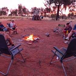 Jupiter Well - sitting around campfire