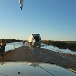 Water over the NW Coastal Hwy