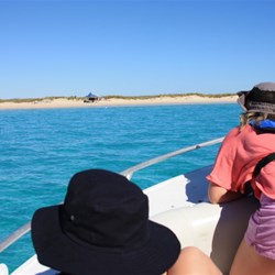 Kids up front in the bow rider