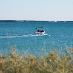 David & Leah heading out towards the channel