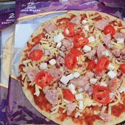 Preparing the pizzas