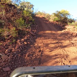 The 4WD track to the summit